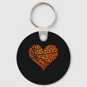 Porte-clés Amusant Coeur Pois de basketball Van de l'aile Hap