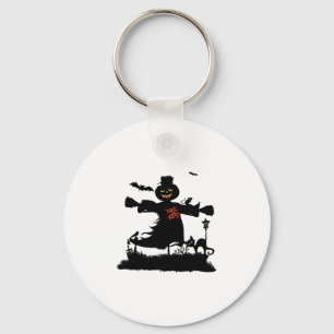 Porte-clés Amusant design d'halloween avec épouvantail