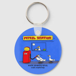 Porte-clés Amusant goéland de mer petrel caricature humour
