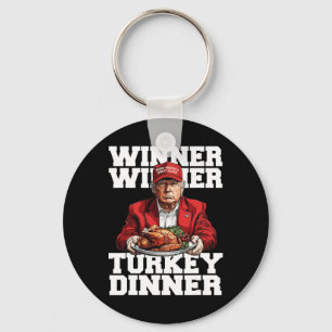 Porte-clés Amusant Humour Trump Gagnant Dîner Turquie