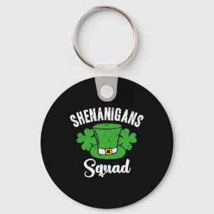 Porte-clés Amusant Jour de la Saint Patrick Shenanigans Squad