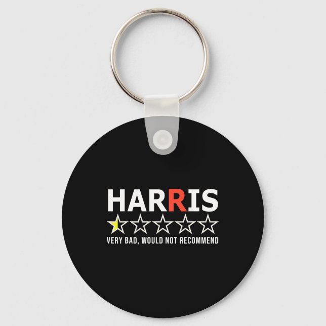 Porte-clés Amusant Kamala Harris Très Mauvais Ne Recommandera (Recto)