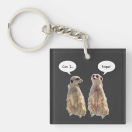 Porte-clés Amusant, mignon meerkats en conversation