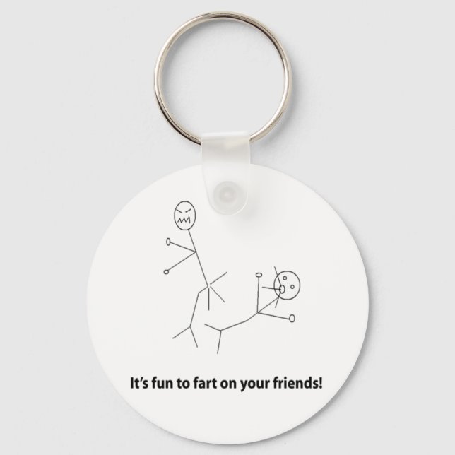 Porte-clés Amusant panier sur les amis (Recto)