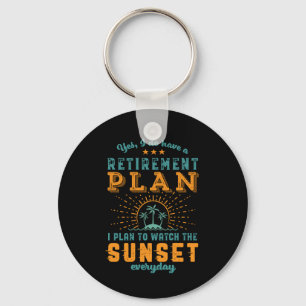 Porte-clés Amusant Retraite Plan Summer Beach Vacances