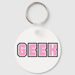 Porte-clés Amusement ringard nerd en verre de geeks Geeky