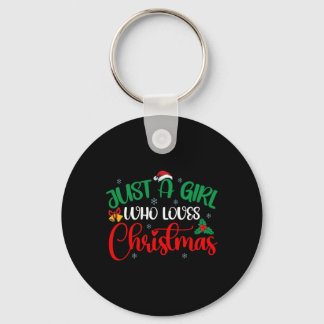Porte-clés Amusez Juste Une Fille Qui Aime Les Filles De Noël
