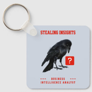 Porte-clés Analyste en intelligence d'affaires Crow