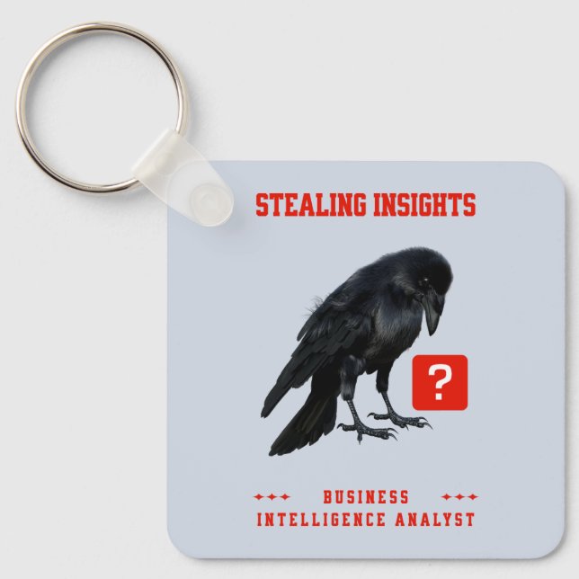 Porte-clés Analyste en intelligence d'affaires Crow (Recto)