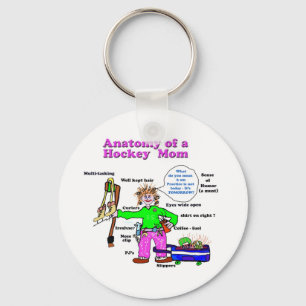 Porte-clés Anatomy of Hockey Mom Key chain
