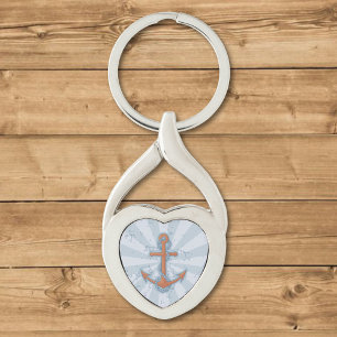 Porte-clés Ancre avec chaîne