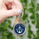 Ancre de capitaine personnalisée de la marine et n