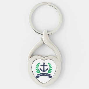 Porte-clés Ancre des épouses de marine