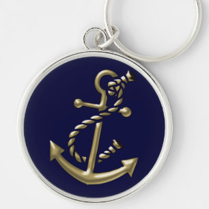 Porte-clés Ancre du navire Nautique Marine-Thème Cadeau