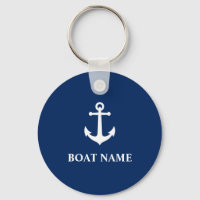 Ancre nautique vintage avec votre nom de bateau