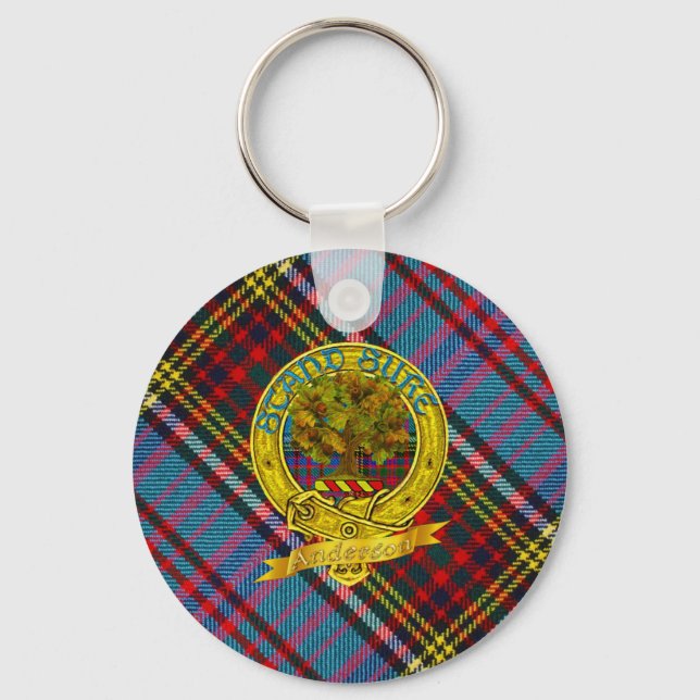 Porte-clés Anderson Clan Tartan & Motif (Recto)