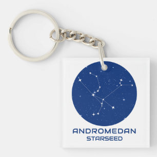 Porte-clés Andromedan Starseed Porte - clé - Bleu et blanc