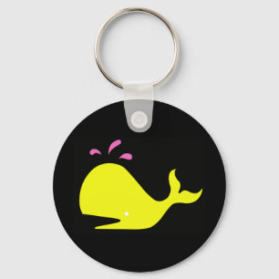 Porte-clés Andy Whale Singletons_jaune, rose sur noir