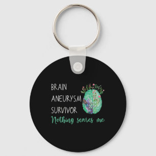Porte-clés Aneurysme Survivant Rien Ne Me Fait Peur