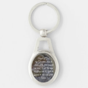 Porte-clés Ange de Dieu Prière