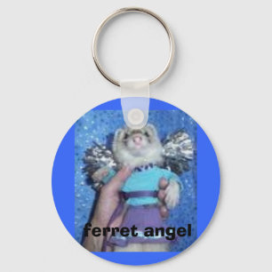 Porte-clés ange de furet