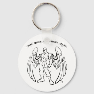 Porte-clés Ange gardien du mineur de charbon