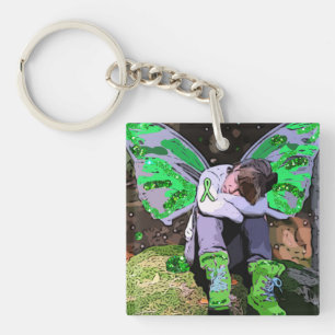 Porte-clés Ange ou Fée Guerrière de la maladie de 