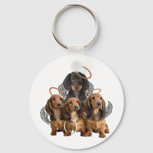 Porte-clés Anges de Dachshund