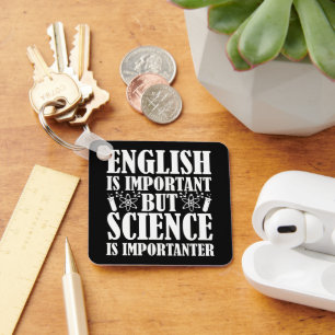 Porte-clés Anglais Important Mais Science Drôle Enseignant Di