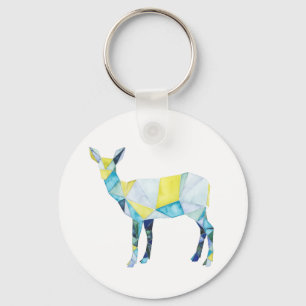 Porte-clés Animal géométrique de cerfs communs