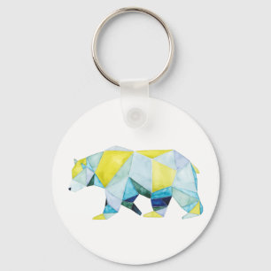 Porte-clés Animal géométrique d'ours