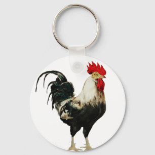 Porte-clés Animal vintage de personnaliser de poulet de coq
