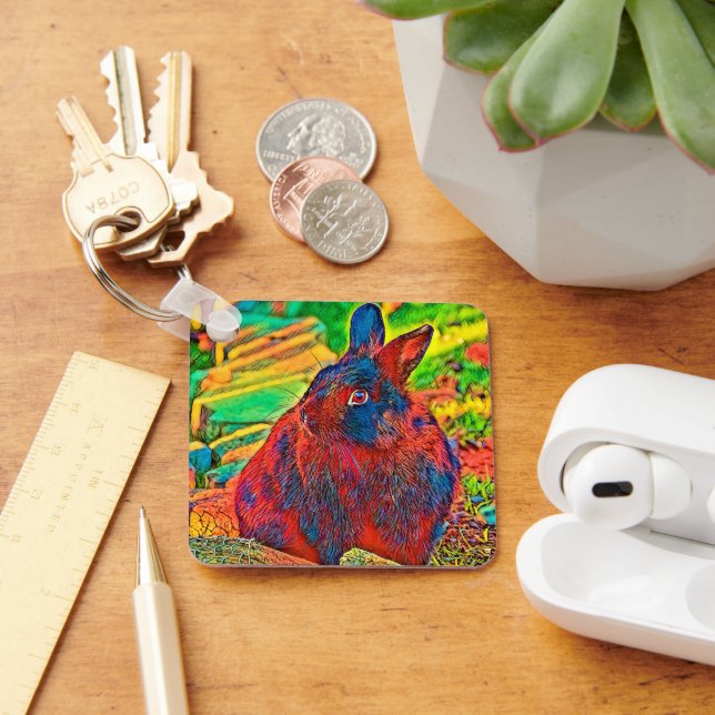 Porte-clés AnimalColor_Rabbit_001 (Bureau)