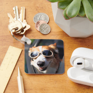 Porte-clés Animaux de bébés cutest   Corgi lunettes dans la v