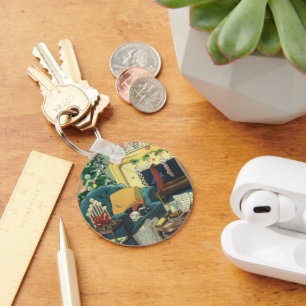 Porte-clés Animaux de Noël Vintage dans le salon