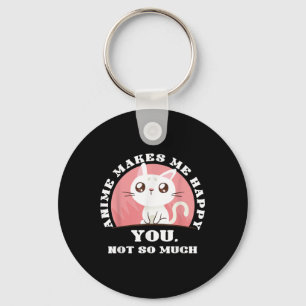 Porte-clés Anime Chat cadeau Kawaii Japon Ramen Baka Otaku Ma