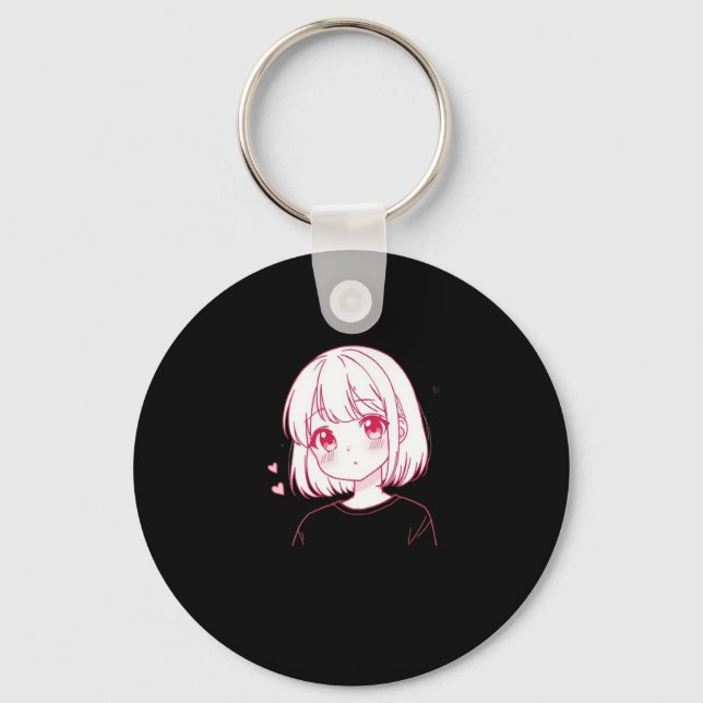 Porte-clés "Anime Love Vibes" (Recto)