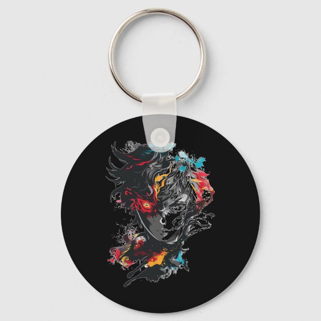 Porte-clés Anime Manga Motif Tattoo Art Anime (Recto)
