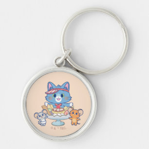 Porte-clés Anime Tom, Jerry et Tuffy Dessert Parlor