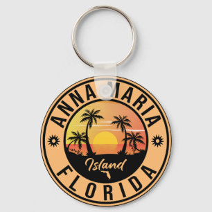 Porte-clés Anna Maria île Floride Plage Rétro Souvenir