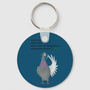 Porte-clés Anneau de clé de pigeon épuisé