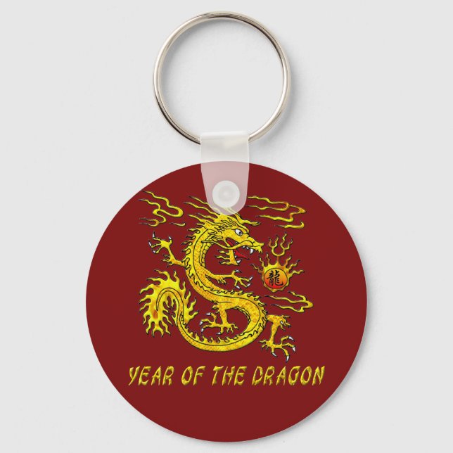 Porte-clés Année Du Dragon (Recto)
