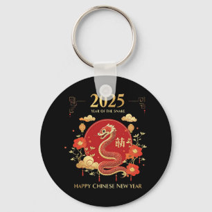 Porte-clés Année Du Serpent 2025 Nouvel An Lunaire Nouvel An 
