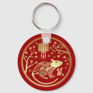 Porte-clés Année Zodiaque chinoise du Rat 2020