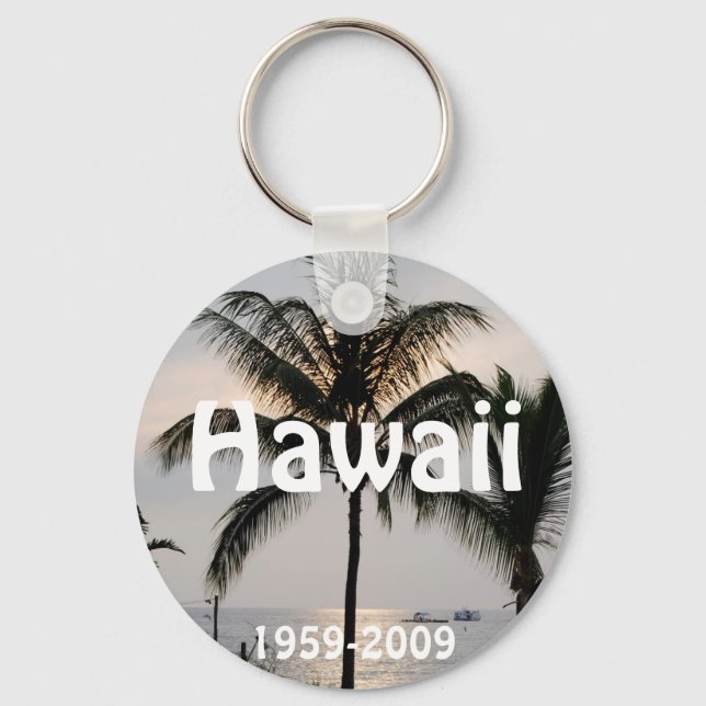 Porte-clés anniversaire de l'État hawaïen (Recto)