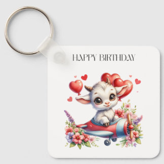 Porte-clés Anniversaire de Pilote Chèvre