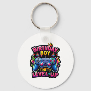 Porte-clés Anniversaire Garçon Temps De Niveau Up Video Jeu A