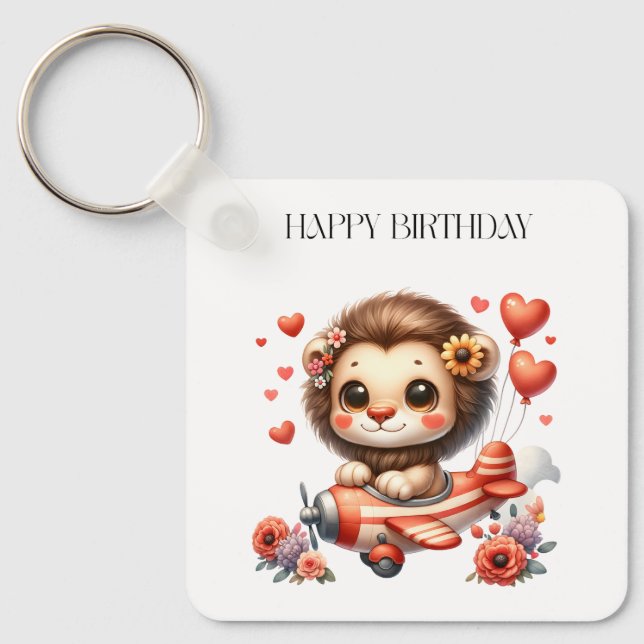 Porte-clés Anniversaire Lion Pilote (Recto)