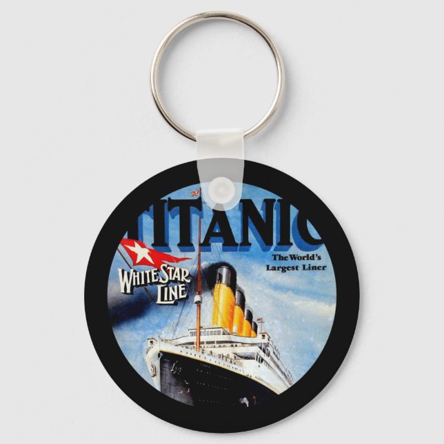 Porte-clés Annonce voyage Titanic RMS (Recto)