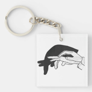 Porte-clés Anteater Silhouette main